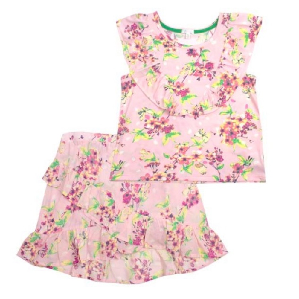 Big girls matching Set tank & shorts Tahari Girls